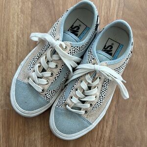 Vans Kids Sneakers - Blue, White, and Black